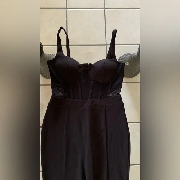 Black Windsor Jumpsuit - Picture 2 of 5